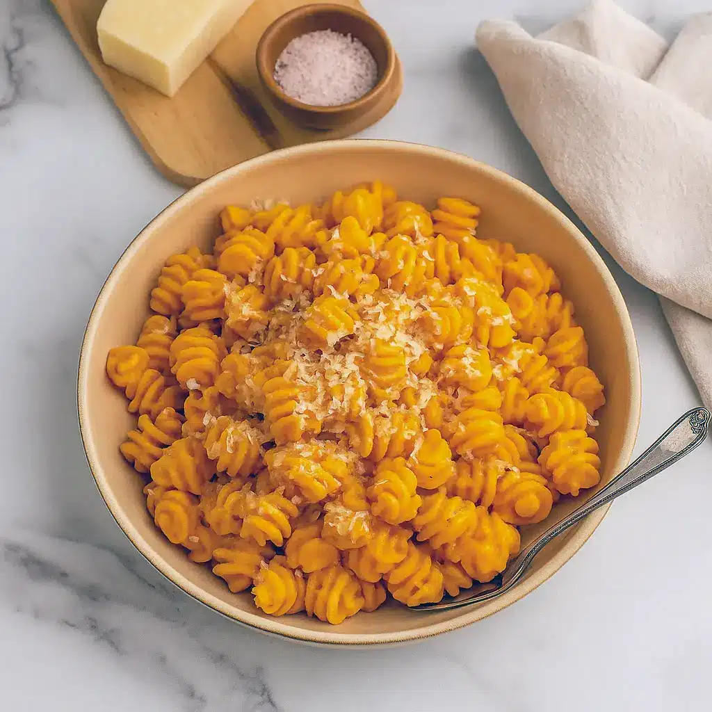 Creamy Butternut Squash Pasta Healthy served with rich Butternut Squash Pasta Sauce in a bowl, a perfect Vegan Butternut Squash Mac & Cheese recipe for Receitas Vegetarianas and Vegan Dinners. Delicious Squash Pasta, easy Butternut Squash Noodles Recipes Healthy, inspired by God Mat.