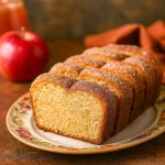 A golden Cinnamon Sugar Loaf topped with a crunchy cinnamon sugar crust, inspired by classic Apple Cider Donuts. This Spiced Apple Cider Donut Loaf With Cinnamon Sugar Crust is baked in a loaf pan, resembling a rustic Cinnamon Pull-apart Bread In Loaf Pan, and makes the perfect Quick Fall Desserts recipe—just as cozy as Pumpkin Spice Muffins.
