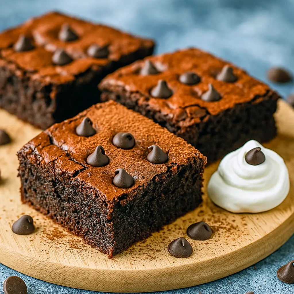 A pan of fudgy, chocolatey Yogurt Brownies Recipe made with Greek yogurt, showcasing a healthier spin on classic brownies. Perfect for Healthy Box Brownies lovers or anyone craving Healthy Macro Friendly Desserts.