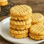 Close-up of Nutty Peanut Butter Cookies sandwich cookies filled with creamy peanut butter, a perfect Soft Peanut Butter Cookies Recipe, inspired by Nutter Butter Cookie Recipes and Dutch Butter Cookies Recipes, ideal Butter Wafer Cookies, Peanutbutter Cookie Recipe, Nutty Butty Cookies, Bakery Peanut Butter Cookies, and Homemade Butter Cookies.